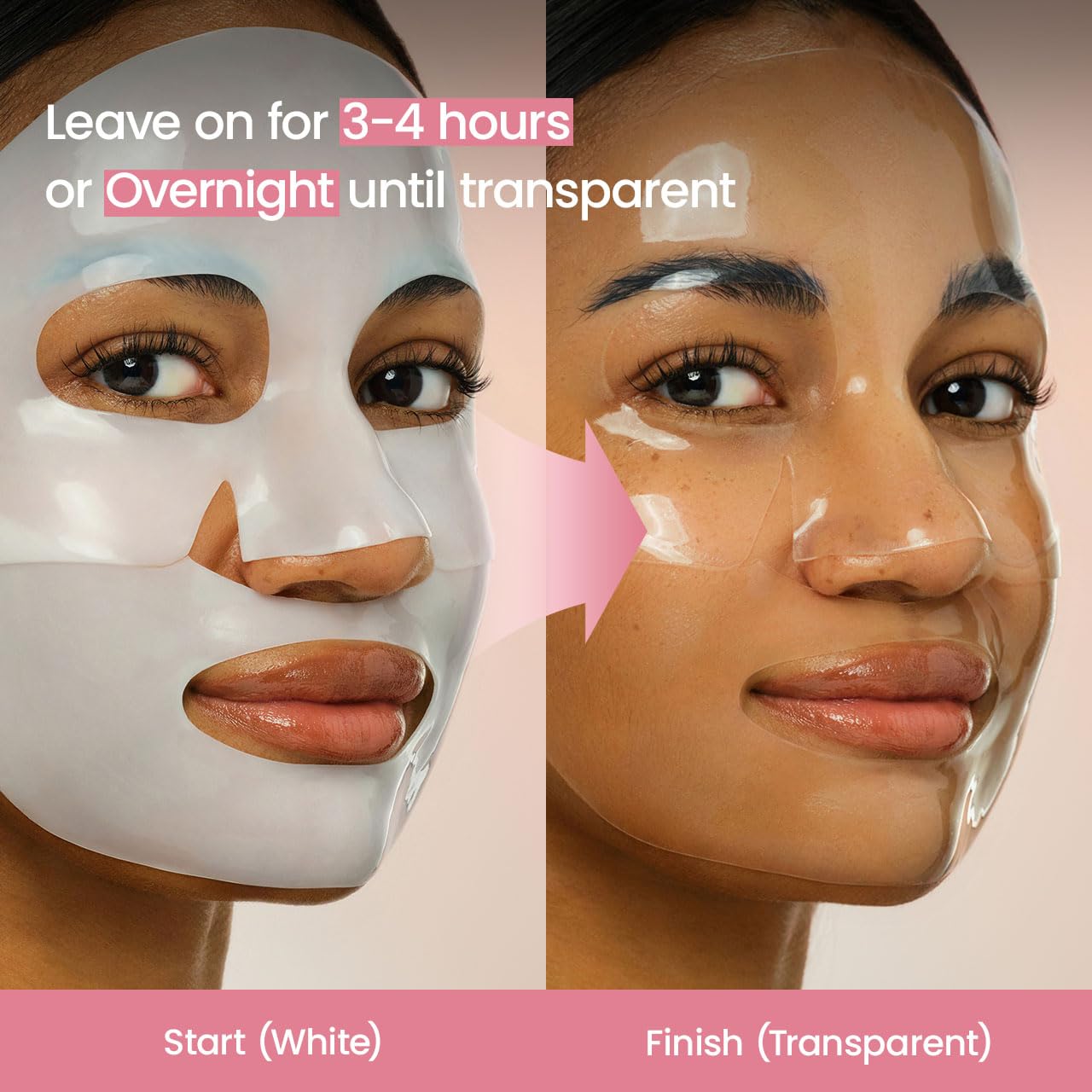 BIODANCE Bio-Collagen Real Deep Mask, Hydrating Overnight Hydrogel Face Mask, 1.19oz x 4ea